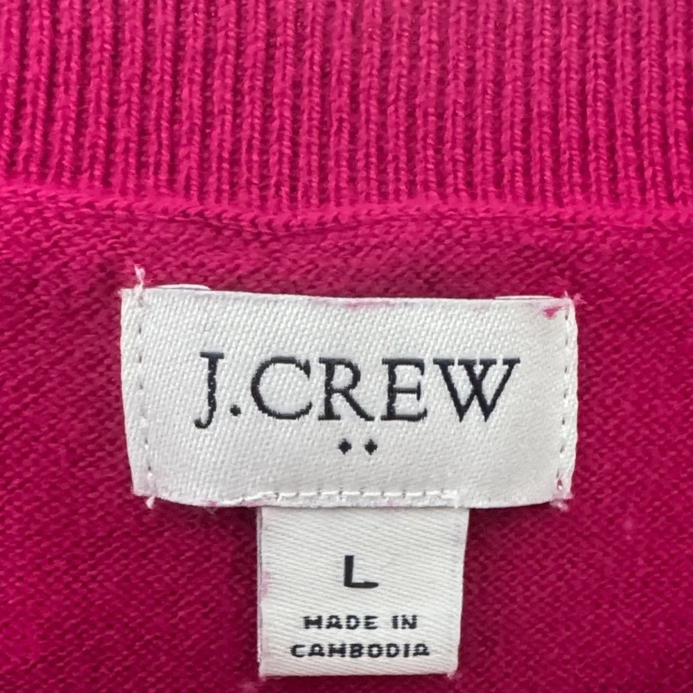 J. Crew Deep Pink Knit Top